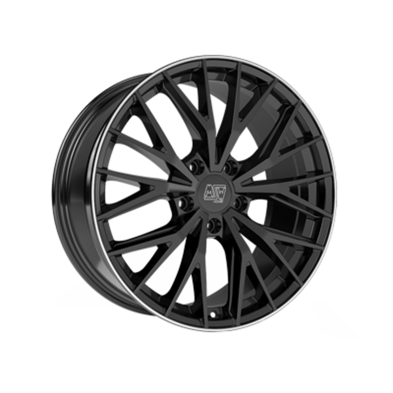 MSW 44 20x9" 5x112 ET35, Gloss Black, Machined Spokes